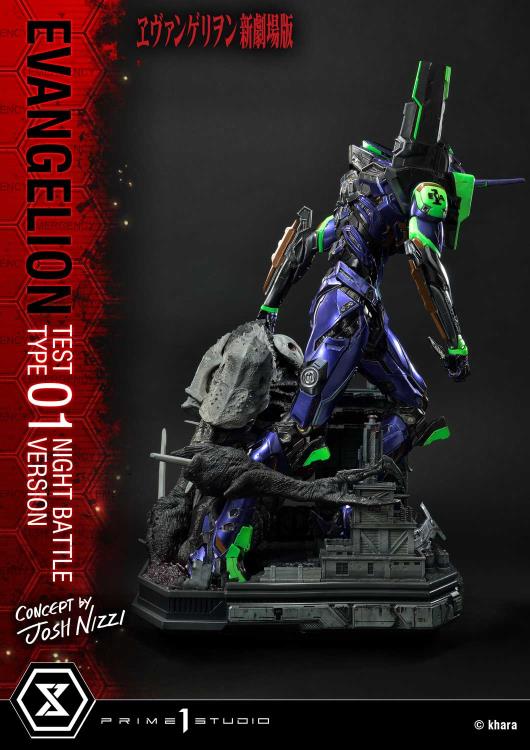 Rebuild of Evangelion Ultimate Diorama Masterline EVA Test Type-01 (Night Battle Ver.) Limited Edition Statue Gallery Image 4