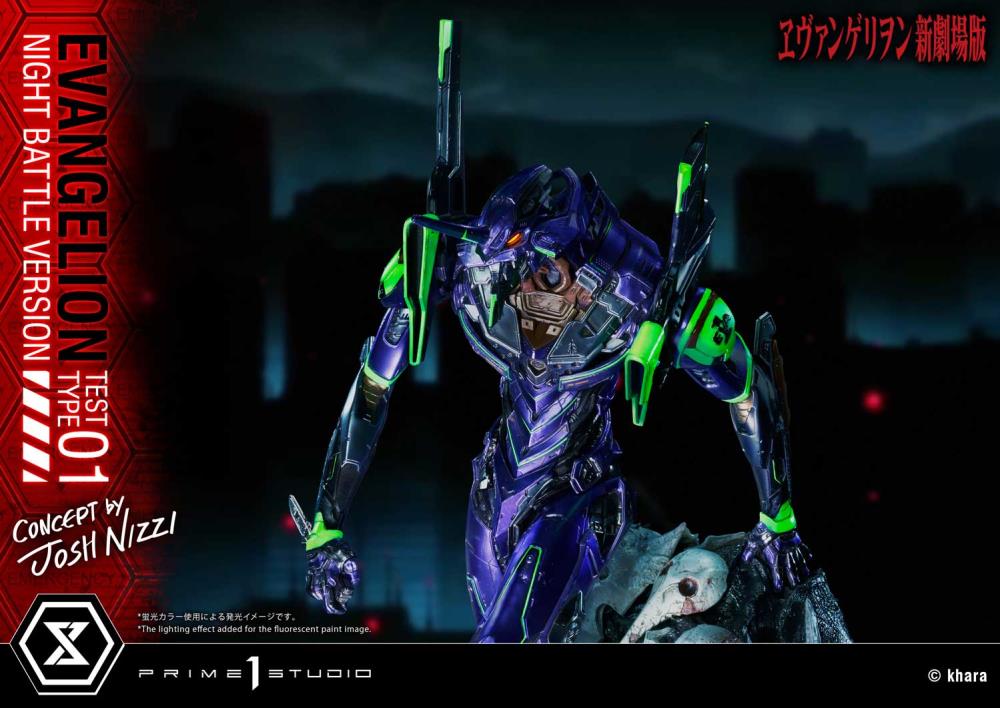 Rebuild of Evangelion Ultimate Diorama Masterline EVA Test Type-01 (Night Battle Ver.) Limited Edition Statue Gallery Image 64
