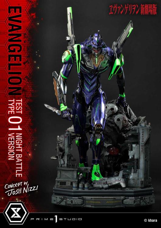 Rebuild of Evangelion Ultimate Diorama Masterline EVA Test Type-01 (Night Battle Ver.) Limited Edition Statue Gallery Image 10