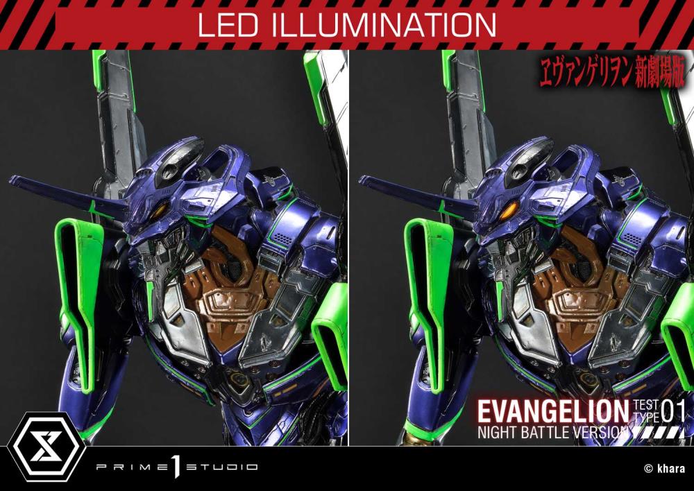 Rebuild of Evangelion Ultimate Diorama Masterline EVA Test Type-01 (Night Battle Ver.) Limited Edition Statue Gallery Image 42
