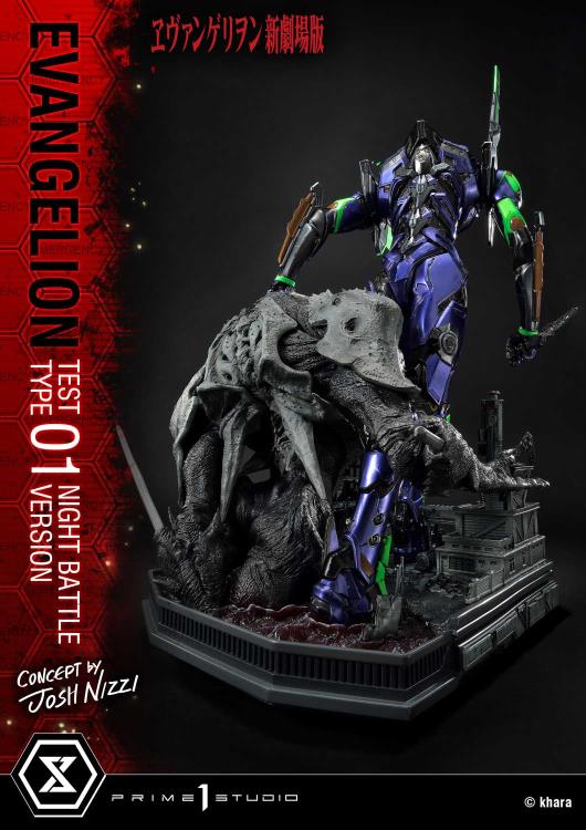 Rebuild of Evangelion Ultimate Diorama Masterline EVA Test Type-01 (Night Battle Ver.) Limited Edition Statue Gallery Image 12