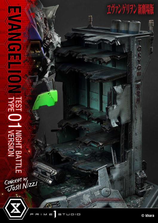 Rebuild of Evangelion Ultimate Diorama Masterline EVA Test Type-01 (Night Battle Ver.) Limited Edition Statue Gallery Image 29