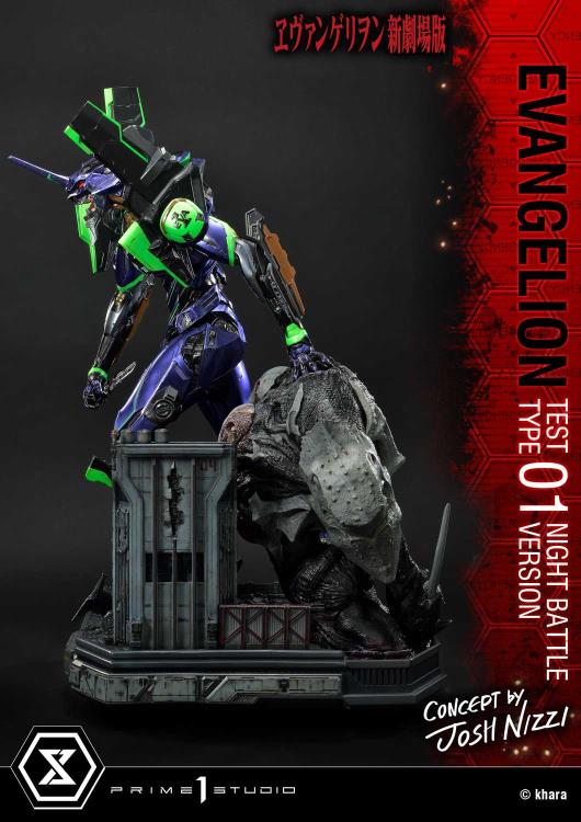 Rebuild of Evangelion Ultimate Diorama Masterline EVA Test Type-01 (Night Battle Ver.) Limited Edition Statue Gallery Image 14