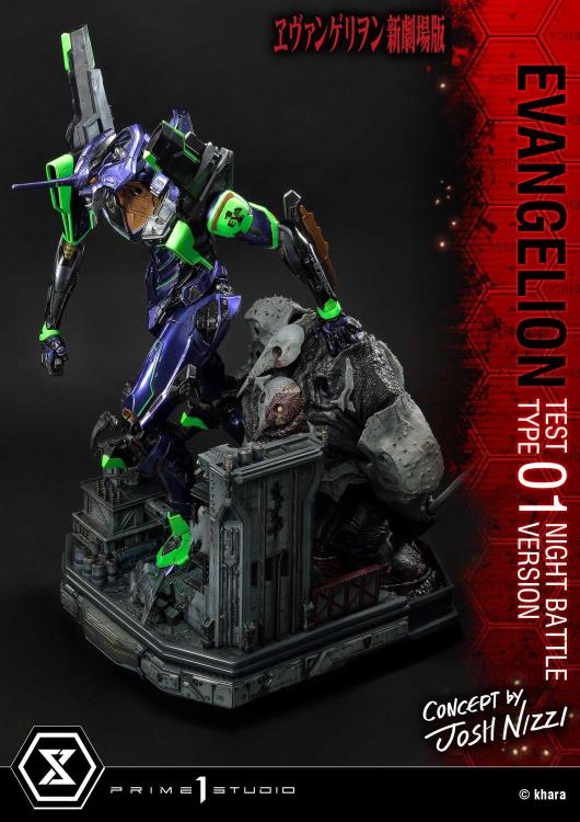 Rebuild of Evangelion Ultimate Diorama Masterline EVA Test Type-01 (Night Battle Ver.) Limited Edition Statue Gallery Image 18