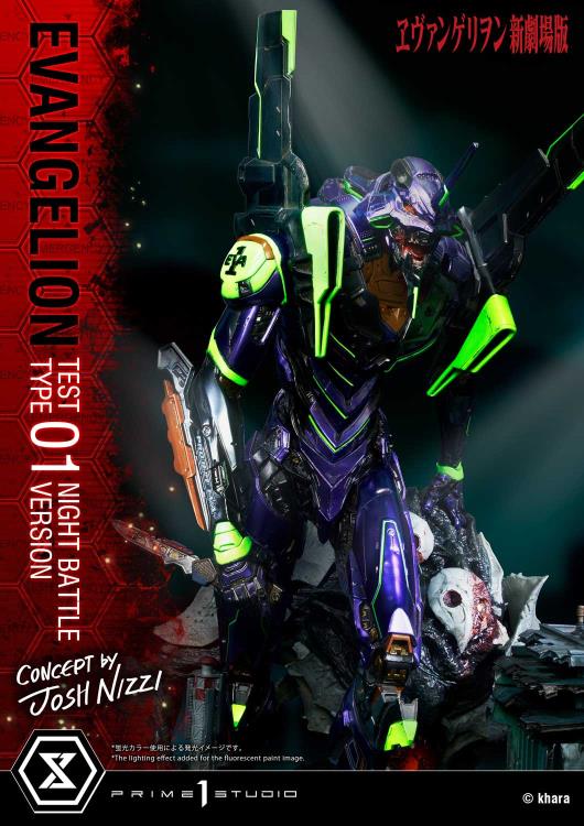 Rebuild of Evangelion Ultimate Diorama Masterline EVA Test Type-01 (Night Battle Ver.) Limited Edition Statue Gallery Image 57