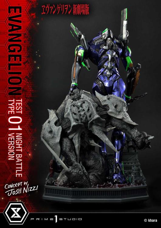 Rebuild of Evangelion Ultimate Diorama Masterline EVA Test Type-01 (Night Battle Ver.) Limited Edition Statue Gallery Image 13