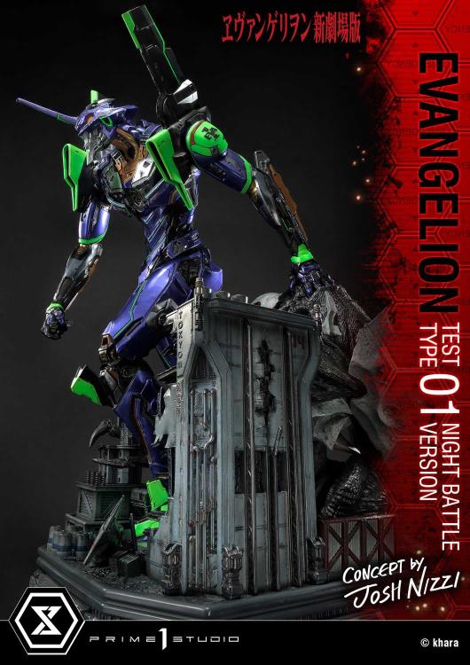 Rebuild of Evangelion Ultimate Diorama Masterline EVA Test Type-01 (Night Battle Ver.) Limited Edition Statue Gallery Image 9