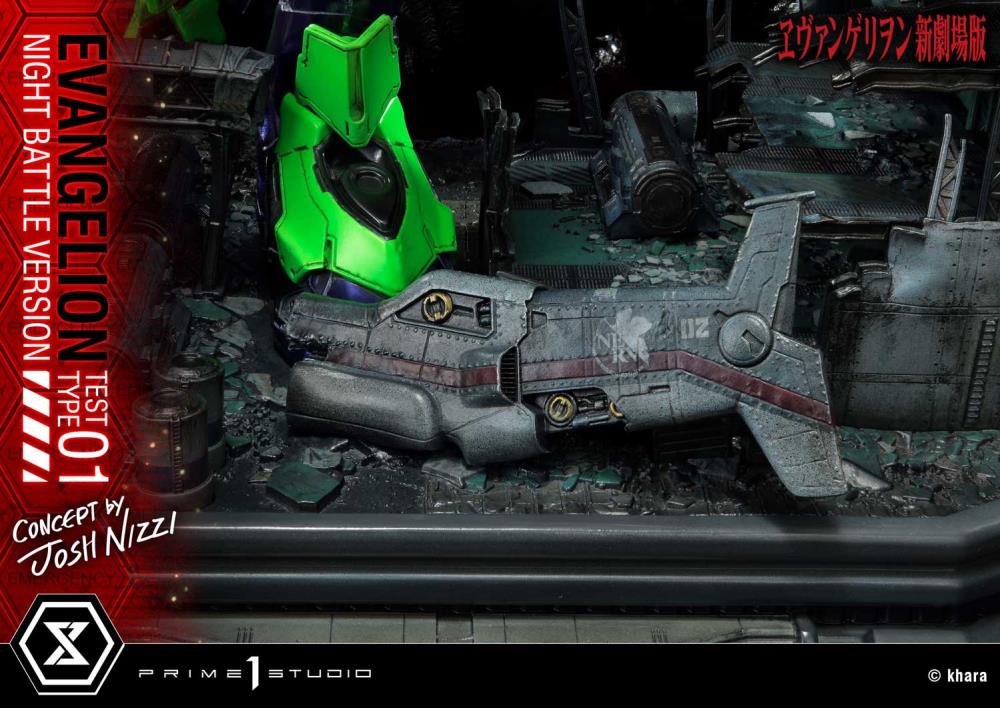 Rebuild of Evangelion Ultimate Diorama Masterline EVA Test Type-01 (Night Battle Ver.) Limited Edition Statue Gallery Image 35