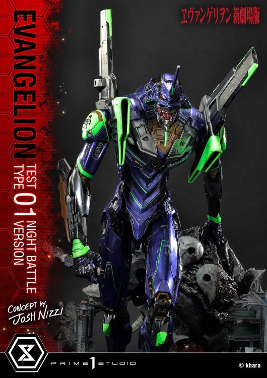 Rebuild of Evangelion Ultimate Diorama Masterline EVA Test Type-01 (Night Battle Ver.) Limited Edition Statue Gallery Image 20