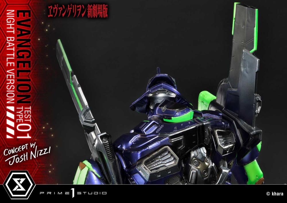 Rebuild of Evangelion Ultimate Diorama Masterline EVA Test Type-01 (Night Battle Ver.) Limited Edition Statue Gallery Image 48