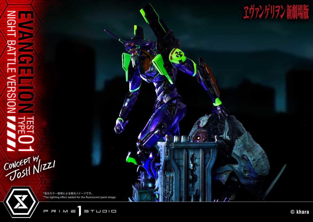 Rebuild of Evangelion Ultimate Diorama Masterline EVA Test Type-01 (Night Battle Ver.) Limited Edition Statue Gallery Image 63