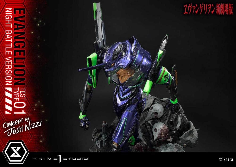 Rebuild of Evangelion Ultimate Diorama Masterline EVA Test Type-01 (Night Battle Ver.) Limited Edition Statue Gallery Image 22