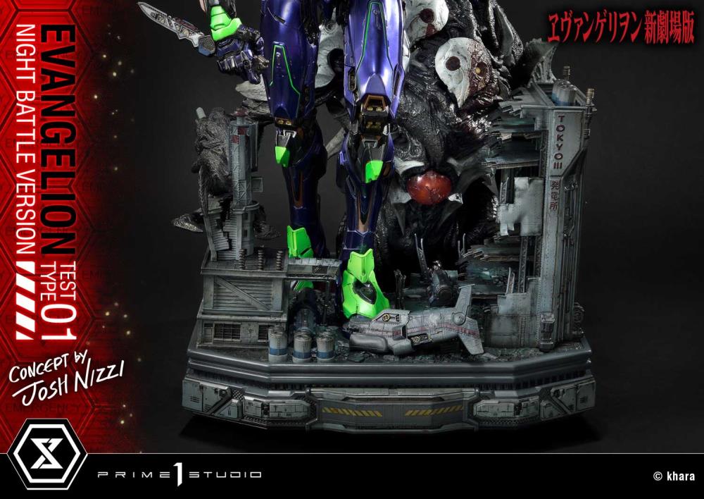 Rebuild of Evangelion Ultimate Diorama Masterline EVA Test Type-01 (Night Battle Ver.) Limited Edition Statue Gallery Image 34