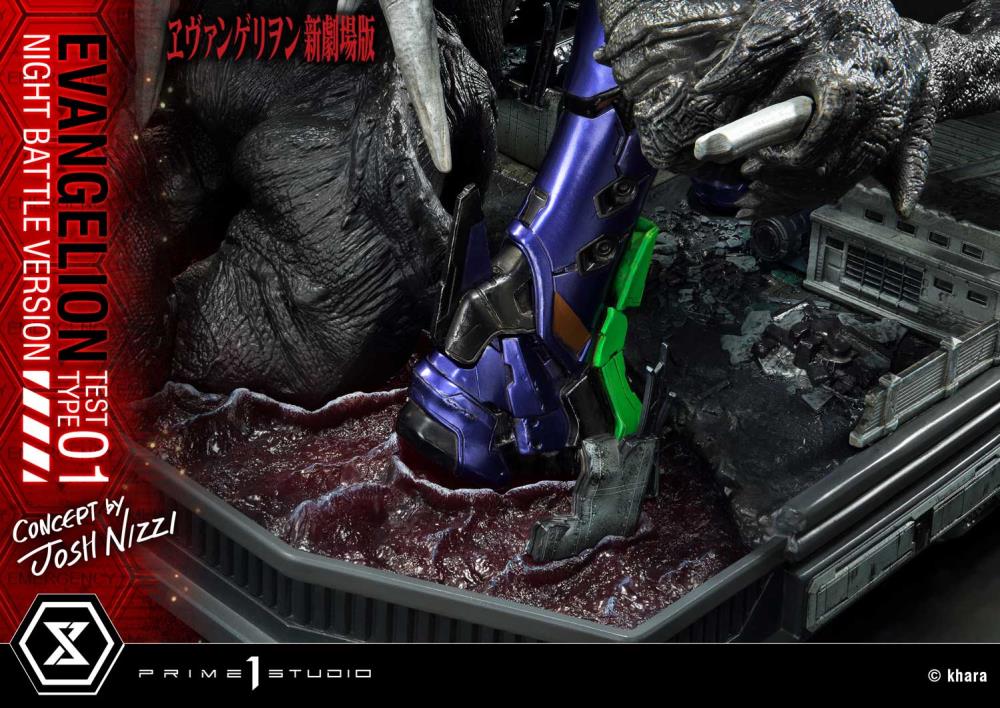 Rebuild of Evangelion Ultimate Diorama Masterline EVA Test Type-01 (Night Battle Ver.) Limited Edition Statue Gallery Image 37