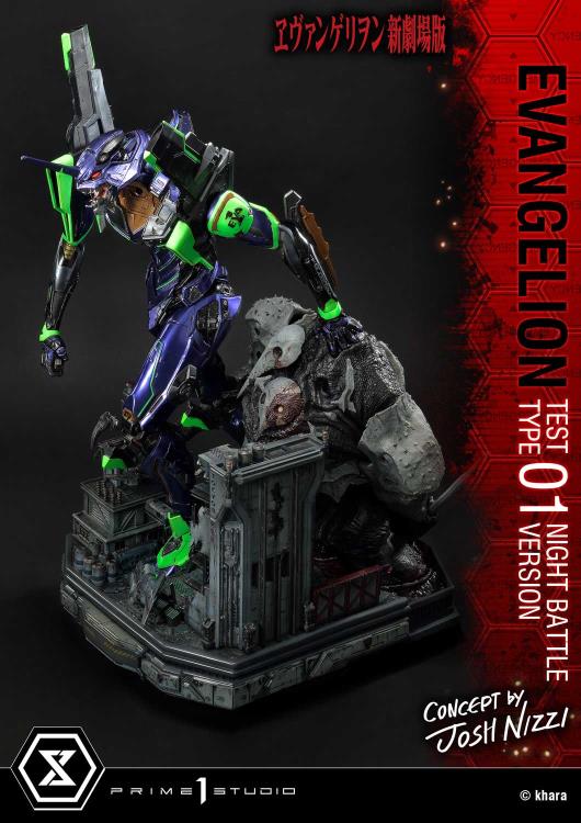 Rebuild of Evangelion Ultimate Diorama Masterline EVA Test Type-01 (Night Battle Ver.) Limited Edition Statue Gallery Image 17