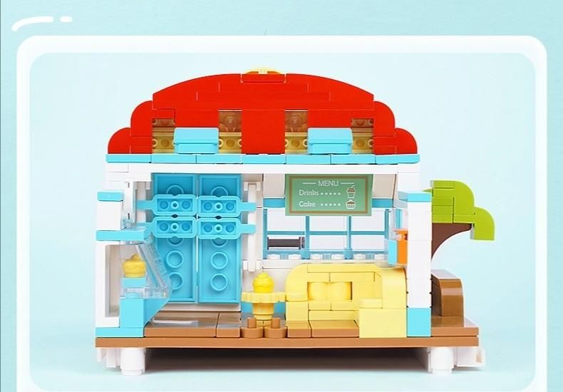 Sanrio Cinnamaroll Street Scenes Qman Building Block Toy Set Gallery Image 3
