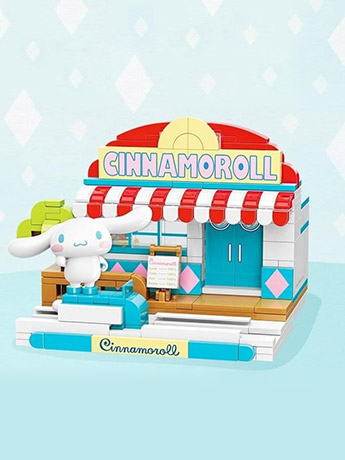 Sanrio Cinnamaroll Street Scenes Qman Building Block Toy Set Gallery Image 2
