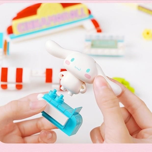 Sanrio Cinnamaroll Street Scenes Qman Building Block Toy Set Gallery Image 5