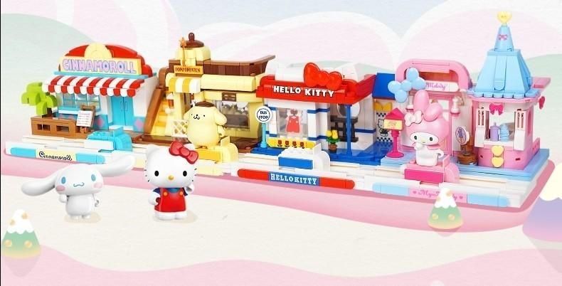 Sanrio Cinnamaroll Street Scenes Qman Building Block Toy Set Gallery Image 6