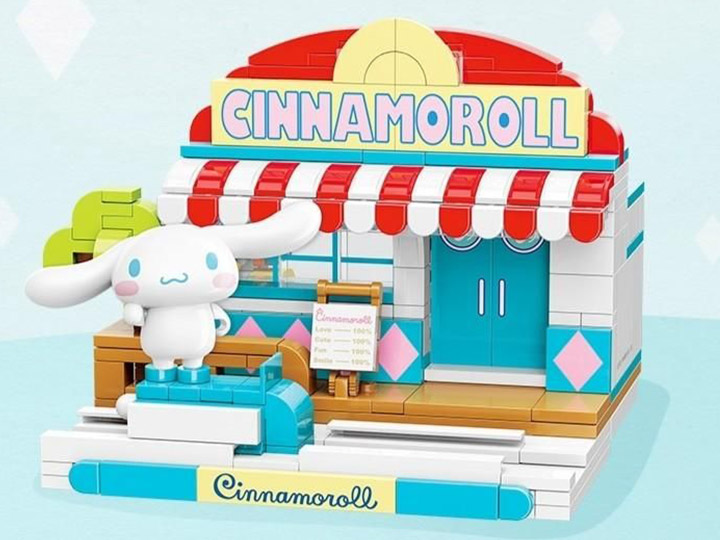 Sanrio Cinnamaroll Street Scenes Qman Building Block Toy Set Gallery Image 1
