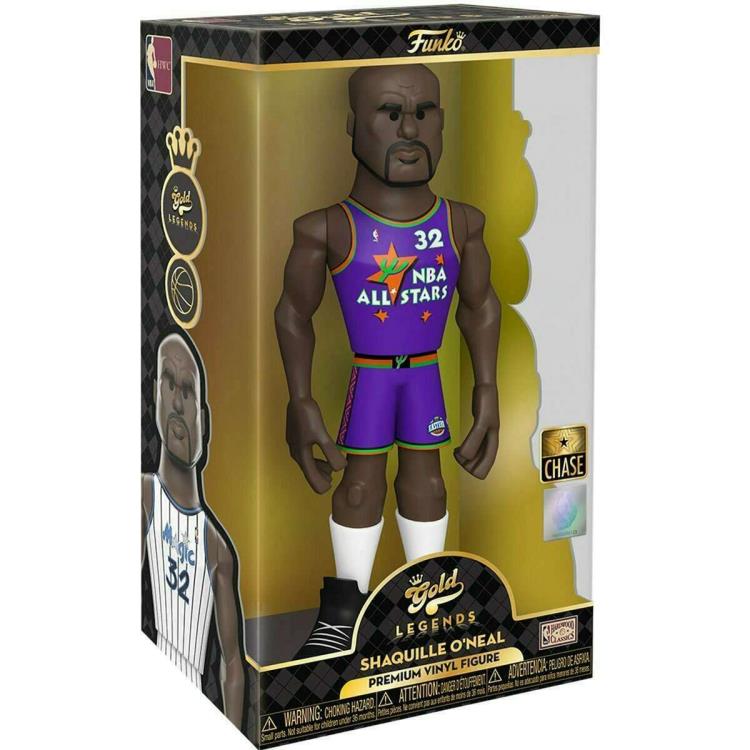 NBA: All Stars Gold Legends Shaquille O'Neal 12-Inch Premium Vinyl Figure (Chase) Gallery Image 4