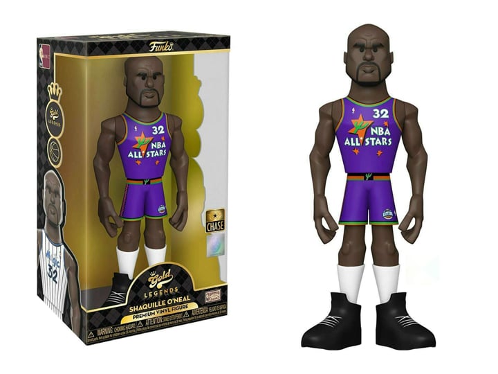 NBA: All Stars Gold Legends Shaquille O'Neal 12-Inch Premium Vinyl Figure (Chase) Gallery Image 1
