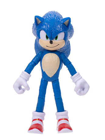 Sonic the Hedgehog 2 4" Sonic with Snow Rider Gallery Image 2