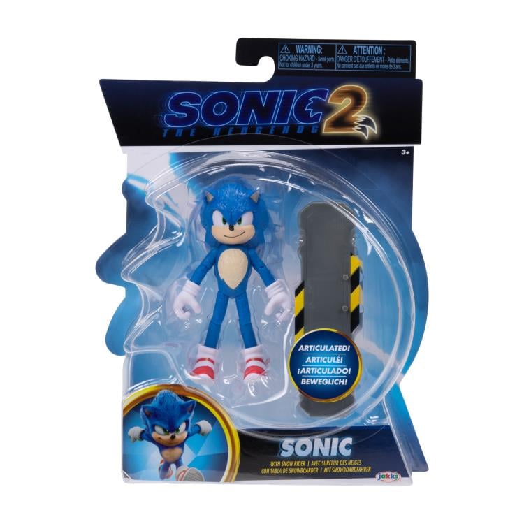 Sonic the Hedgehog 2 4" Sonic with Snow Rider Gallery Image 4