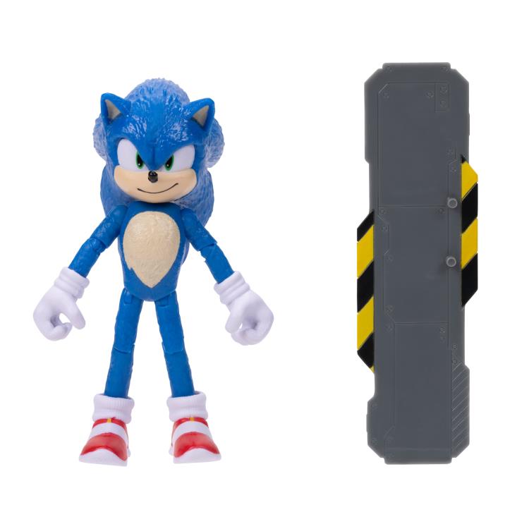 Sonic the Hedgehog 2 4" Sonic with Snow Rider Gallery Image 3