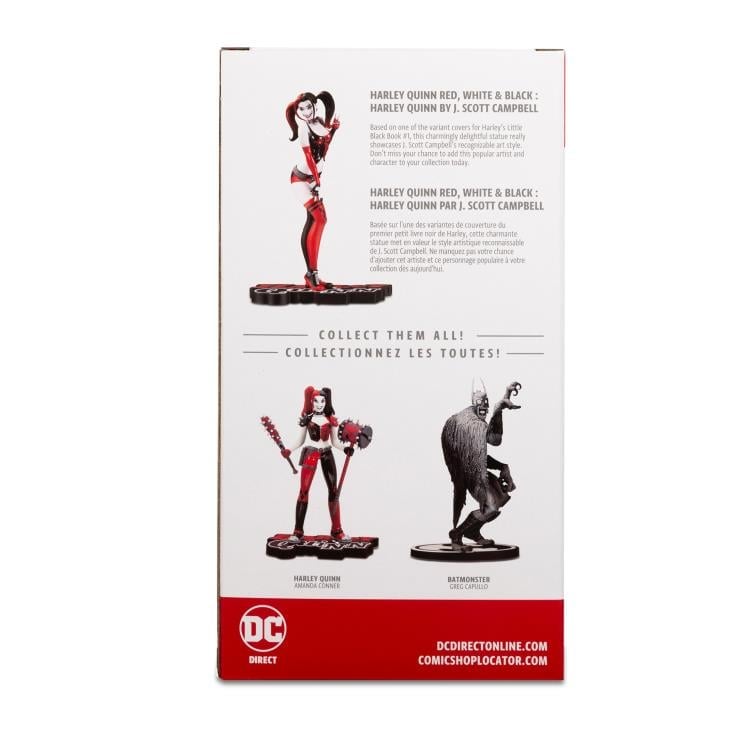 DC Comics Red White & Black Harley Quinn (J. Scott Campbell) Limited Edition Statue Gallery Image 12