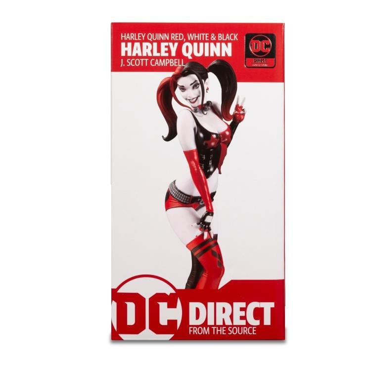 DC Comics Red White & Black Harley Quinn (J. Scott Campbell) Limited Edition Statue Gallery Image 9