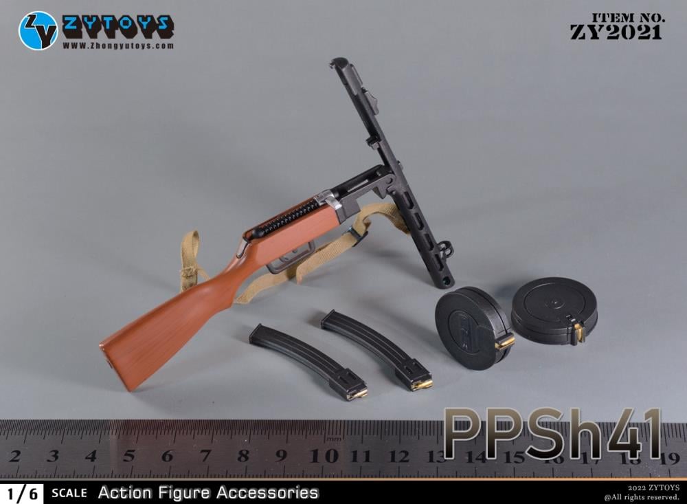 おもちゃ PPSh-41 ZYTOYS 1/6 Scal PPSh41 Submachine Gun Model for 12