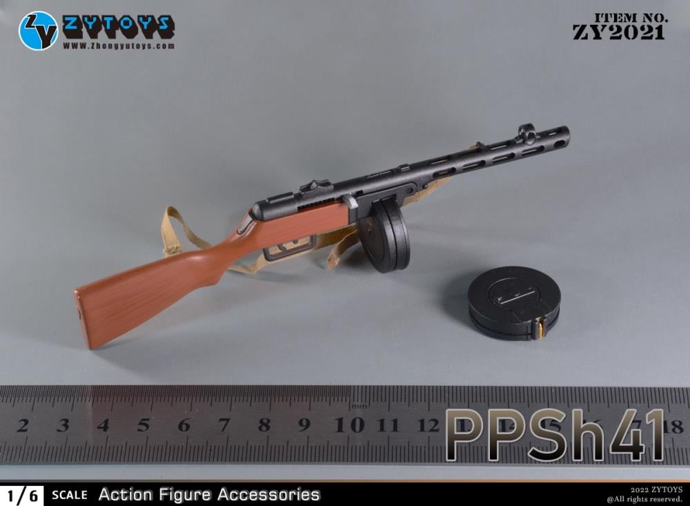 PPSH-41 Submachine Gun 1/6 Scale Accessory Set