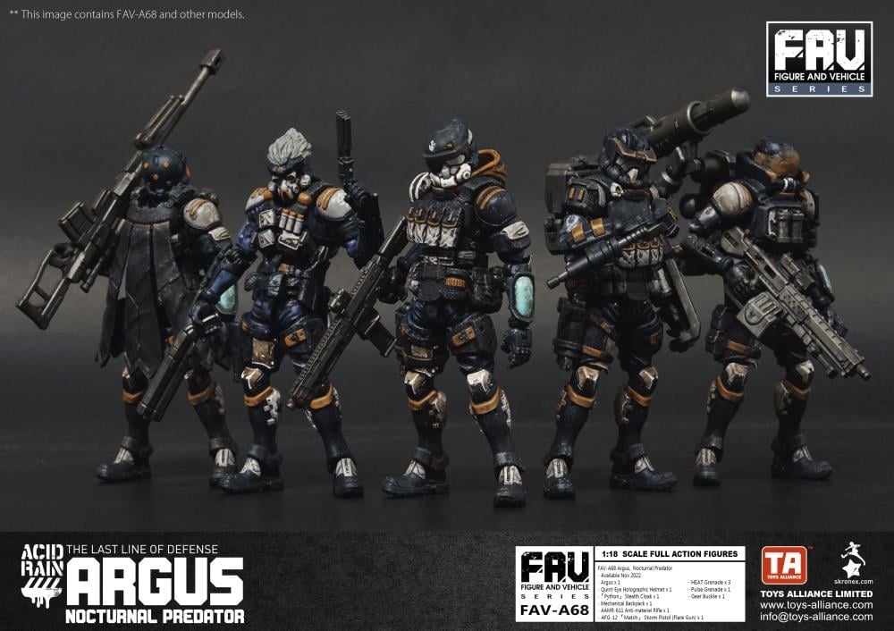 Acid Rain FAV-A68 Argus Nocturnal Predator Action Figure Gallery Image 9