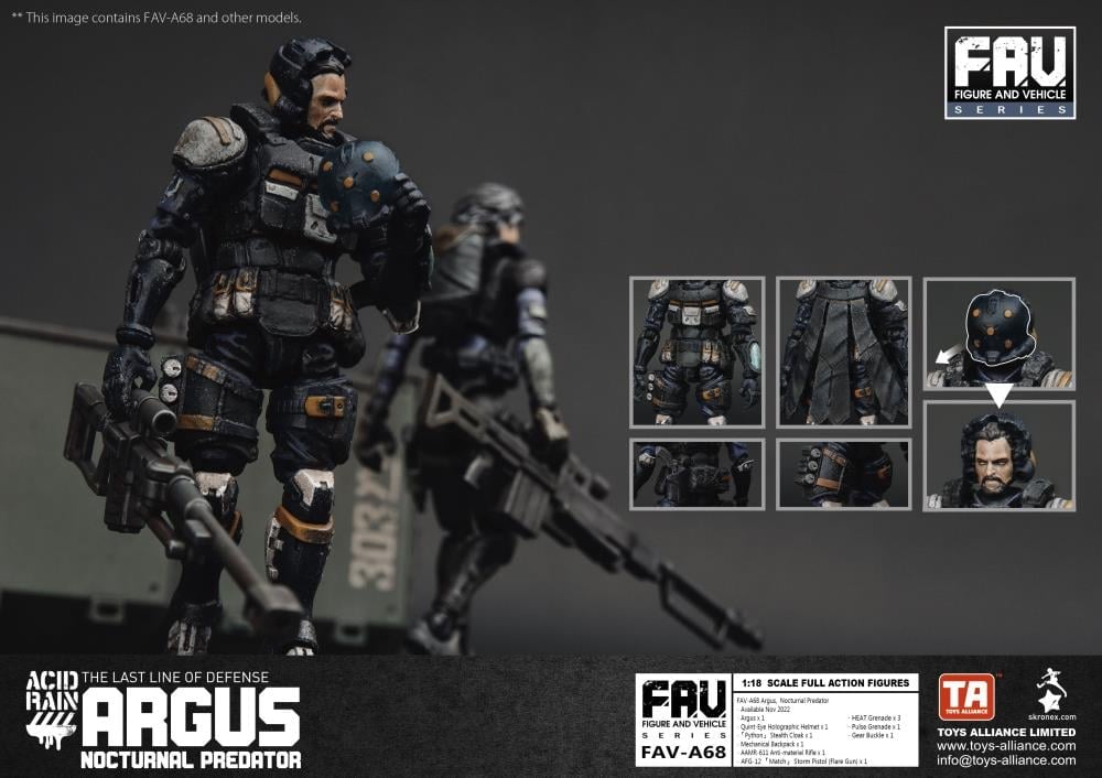 Acid Rain FAV-A68 Argus Nocturnal Predator Action Figure Gallery Image 7