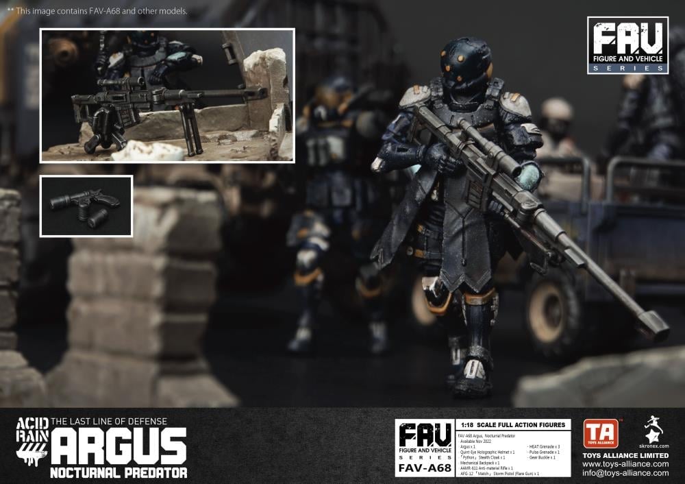Acid Rain FAV-A68 Argus Nocturnal Predator Action Figure Gallery Image 5