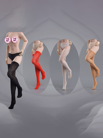 Female Soldier Wardrobe Series Seamless Pantyhose (Thigh-High) 1/12 Scale Accessory Set Gallery Image 2