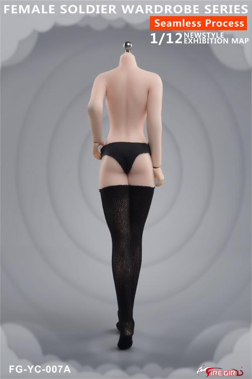 Female Soldier Wardrobe Series Seamless Pantyhose (Thigh-High) 1/12 Scale Accessory Set Gallery Image 5