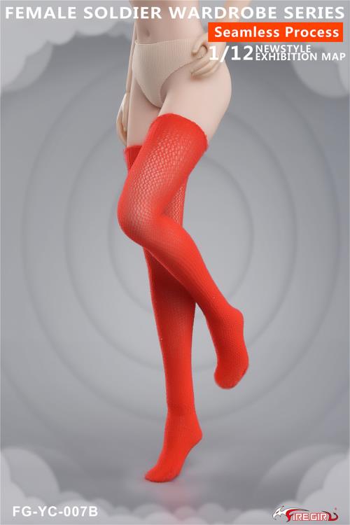 Female Soldier Wardrobe Series Seamless Pantyhose (Thigh-High) 1/12 Scale Accessory Set Gallery Image 9