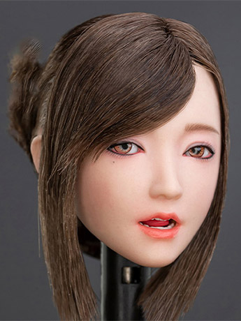NANA Female Head Sculpt (Brown Hair Bun) 1/6 Scale Accessory Gallery Image 2
