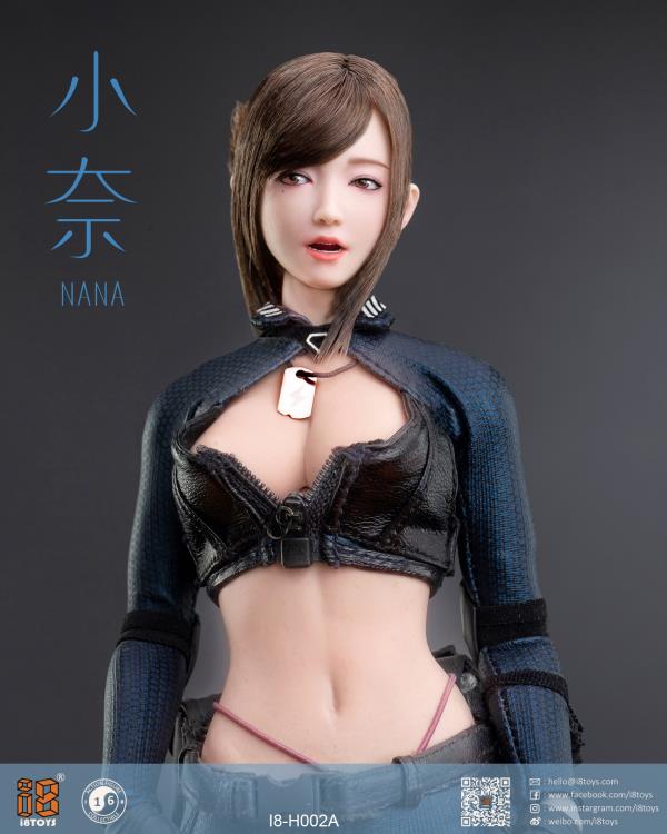 NANA Female Head Sculpt (Brown Hair Bun) 1/6 Scale Accessory Gallery Image 7