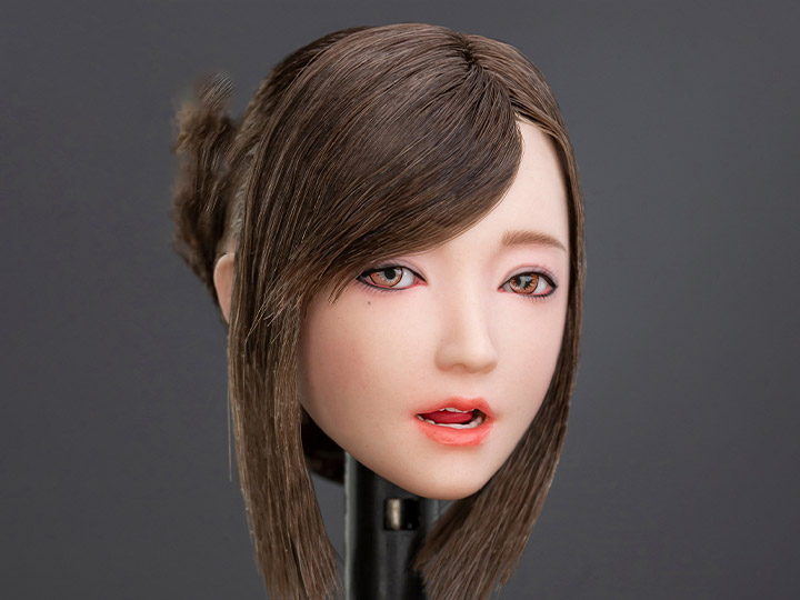 NANA Female Head Sculpt (Brown Hair Bun) 1/6 Scale Accessory Gallery Image 1