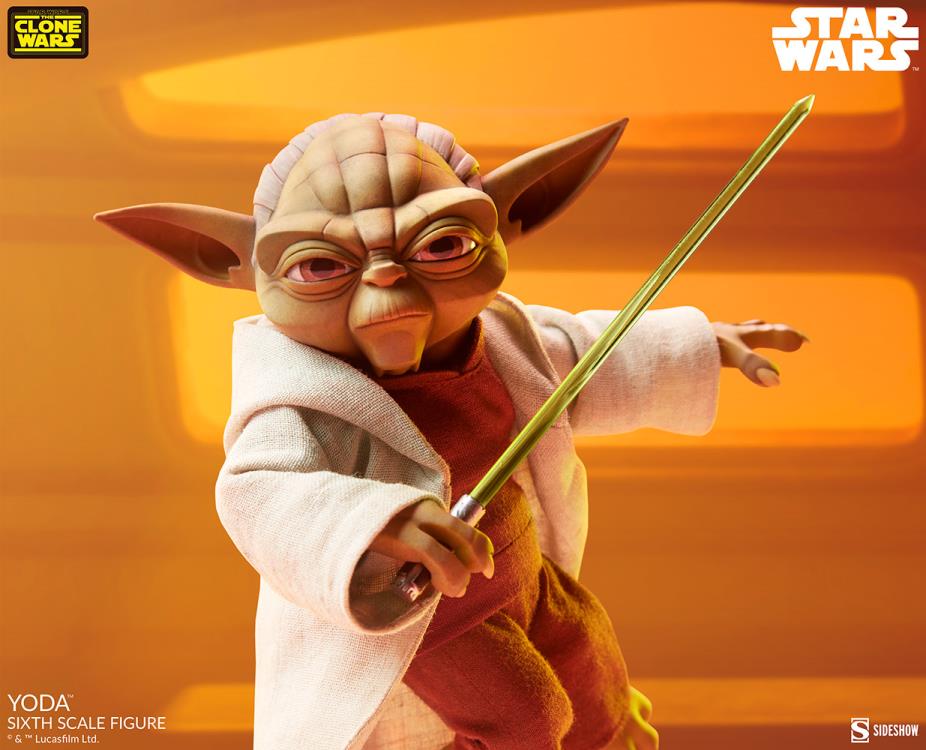 Star Wars: The Clone Wars Yoda 1/6 Scale Figure Gallery Image 3