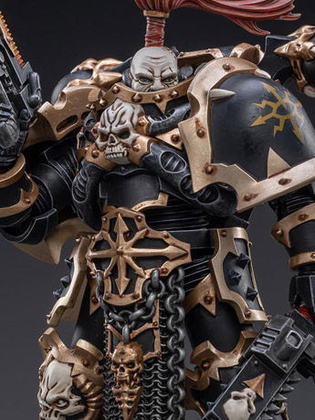 Warhammer 40K Black Legion Havocs Champion Brother Slael 1/18 Scale Figure Gallery Image 2