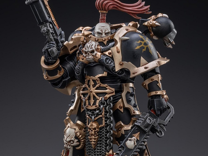 Warhammer 40K Black Legion Havocs Champion Brother Slael 1/18 Scale Figure Gallery Image 1