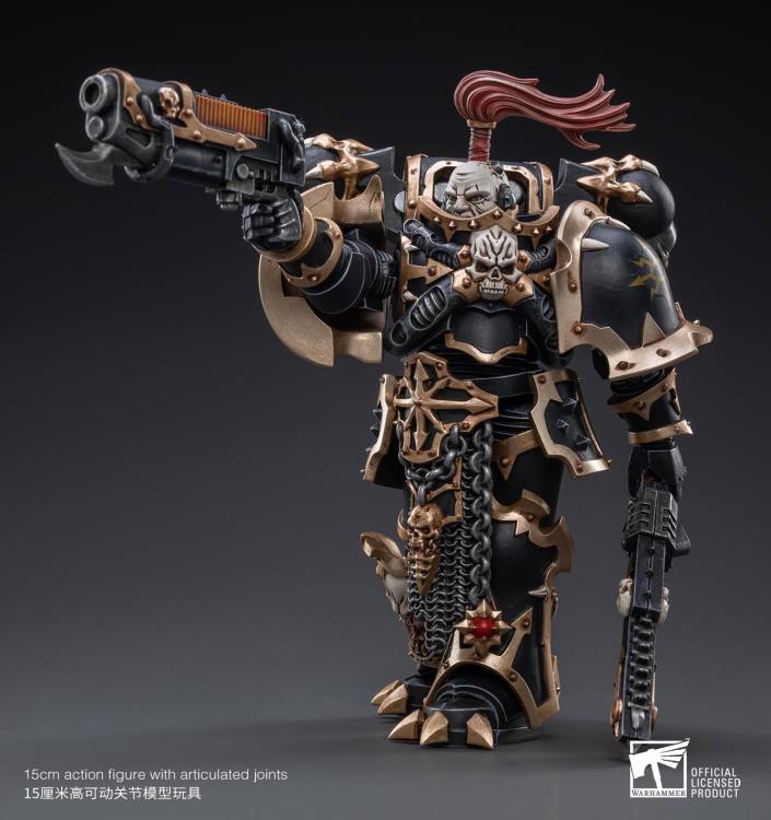Warhammer 40K Black Legion Havocs Champion Brother Slael 1/18 Scale Figure Gallery Image 5