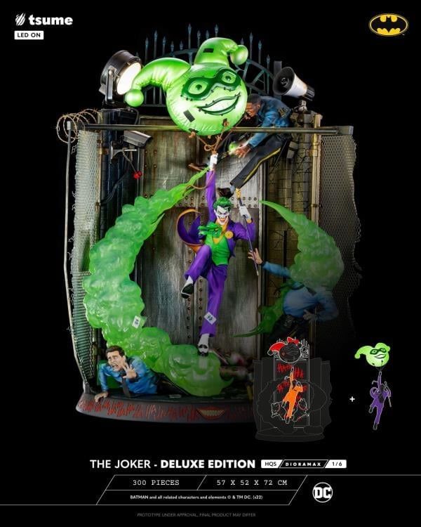 DC Comics HQS Dioramax The Joker Deluxe 1/6 Scale Limited Edition Statue Gallery Image 3