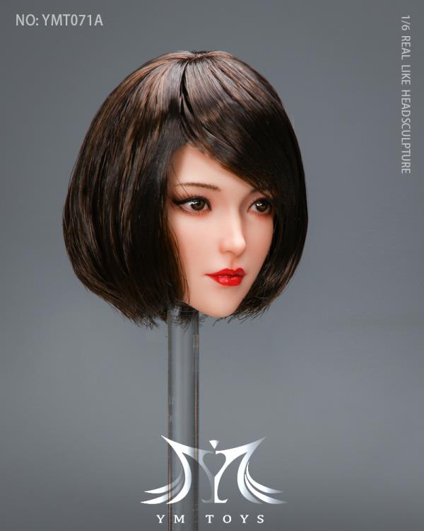 Female Head Sculpt 1/6 Scale Accessory (YMT071A) Gallery Image 3