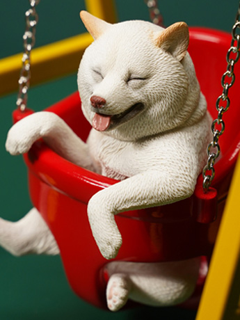 Shiba Inu On A Swing (Ver. B) 1/6 Scale Figure Gallery Image 2