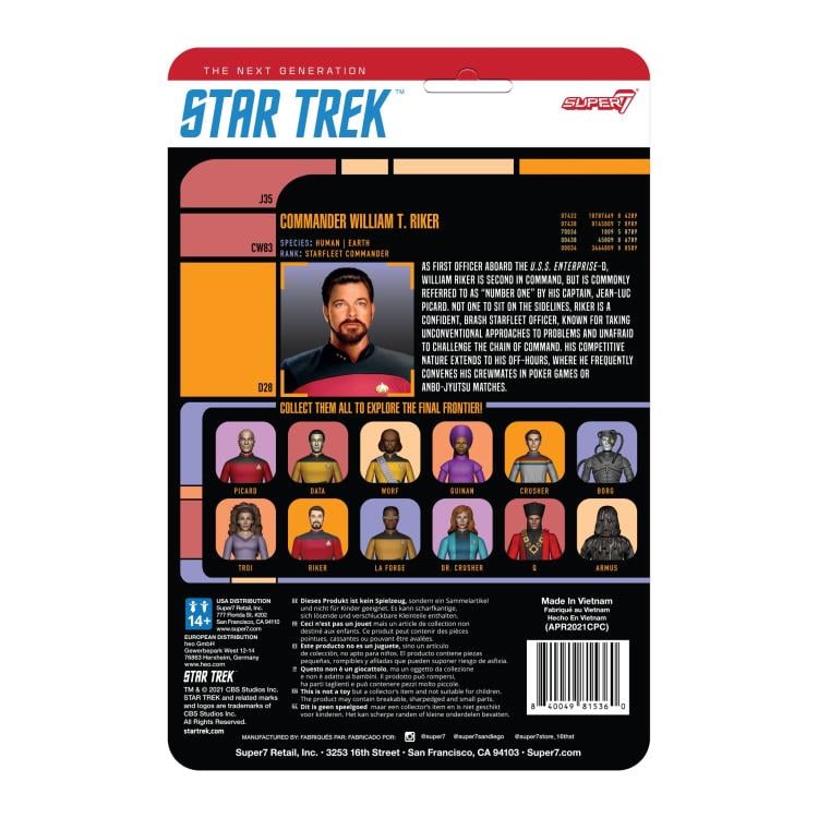 Star Trek: The Next Generation ReAction Commander Riker Figure Gallery Image 5